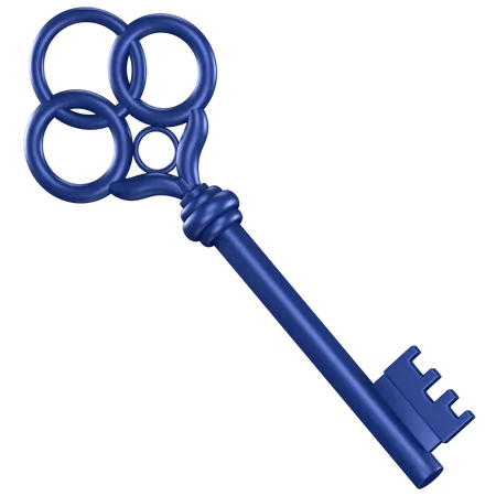 Old Key  3D Icon