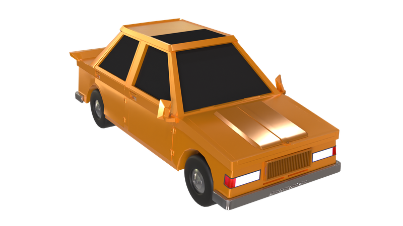 오래된 고급 자동차  3D Icon