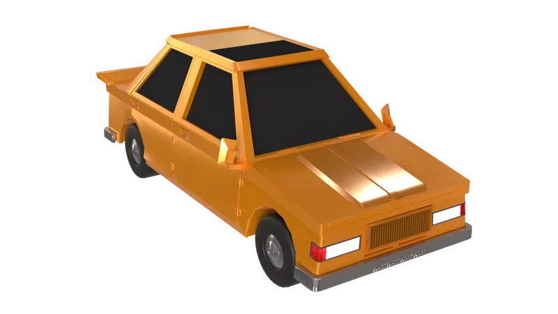 Old Luxury Car  3D Icon