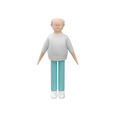 高齢男性  3D Icon