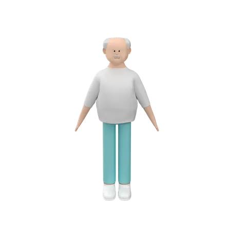 高齢男性  3D Icon