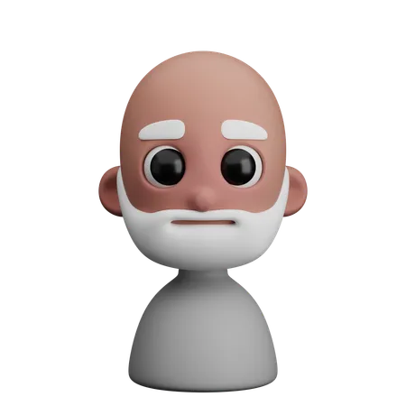Old Man  3D Icon
