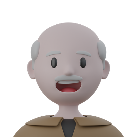 Old Man  3D Icon