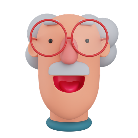 Old Man  3D Icon