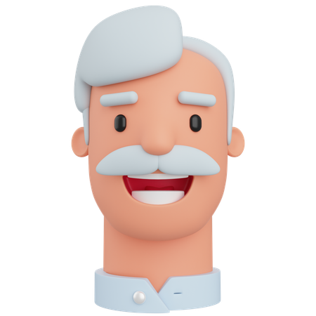 Old Man  3D Icon