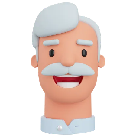 Old Man  3D Icon