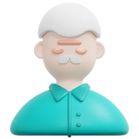 Old Man  3D Icon