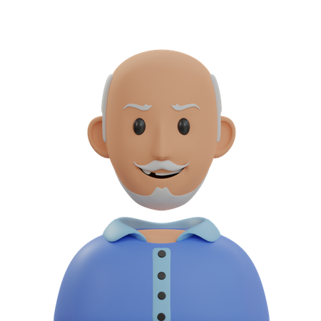 Old Man  3D Icon