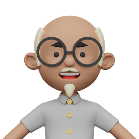 Old Man  3D Icon