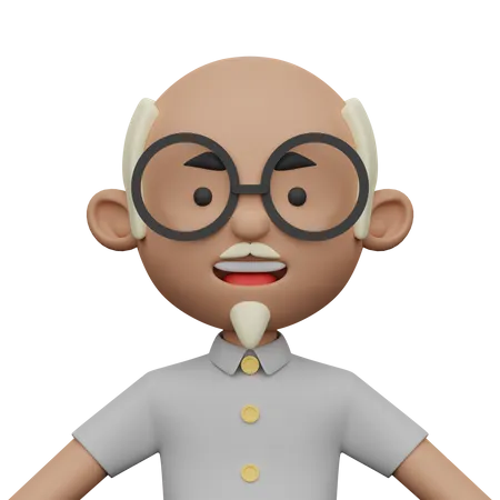 Old Man  3D Icon