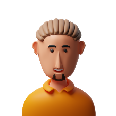 Old man avatar  3D Icon