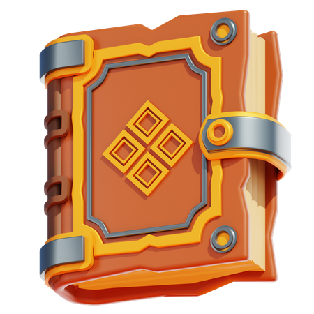 OLD MEDIEVAL BOOK  3D Icon