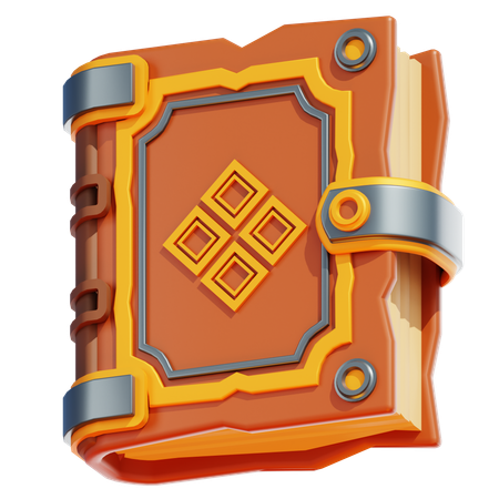 OLD MEDIEVAL BOOK  3D Icon