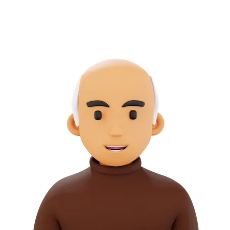 Old Person  3D Icon