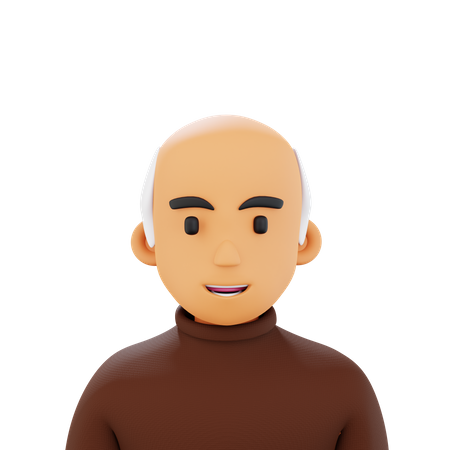 Old Person  3D Icon