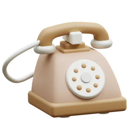 Old Phone  3D Icon