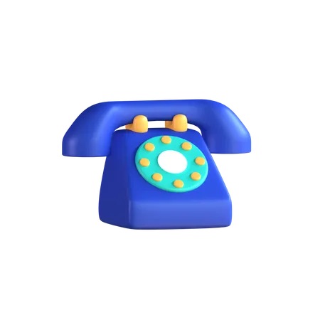 Old Phone  3D Icon