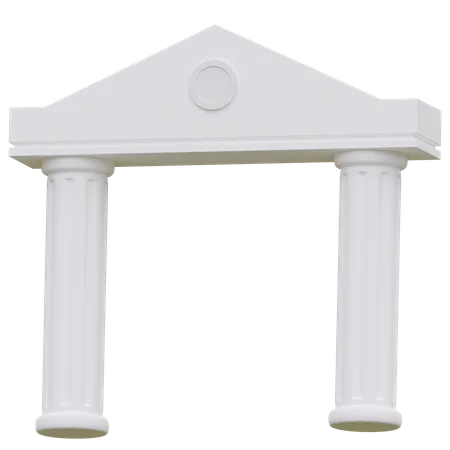 Old Pillar  3D Icon