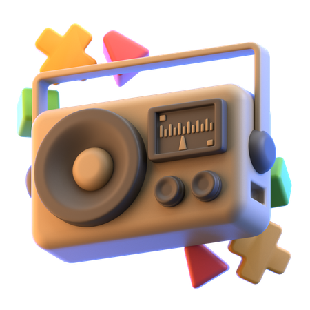 Old Radio  3D Icon