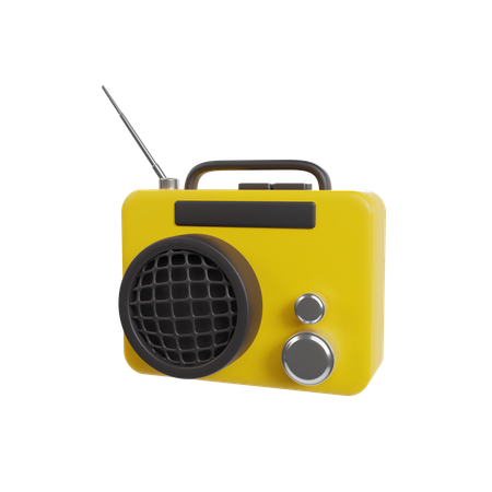 Old Radio  3D Icon