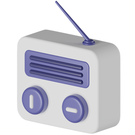 Old Radio  3D Icon