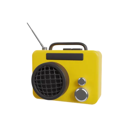 Old Radio  3D Icon