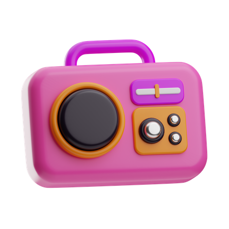 Old Radio  3D Icon