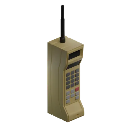 Old School Portable Phone  3D Icon