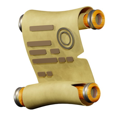 Old Scroll  3D Icon