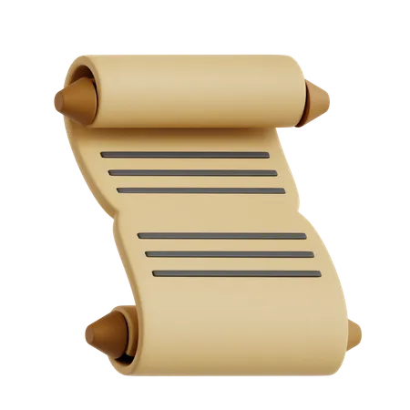 Old Scroll  3D Icon