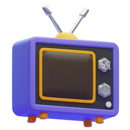 OLD TELEVISION  3D Icon