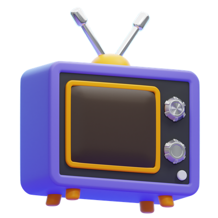 OLD TELEVISION  3D Icon