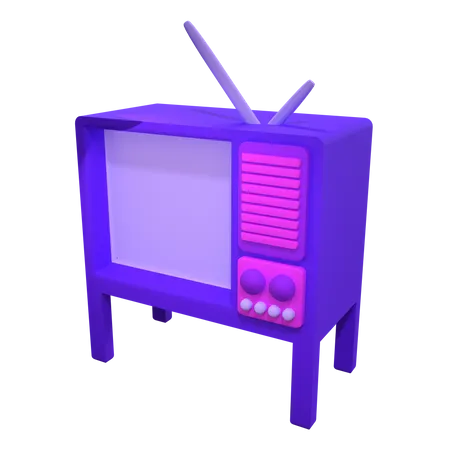 Old Television 3D Icon