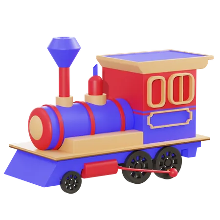 Old Train  3D Illustration