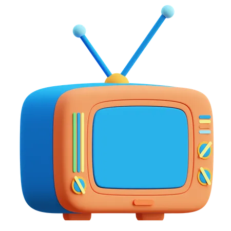 Old TV  3D Icon