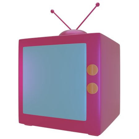 오래된 TV  3D Icon