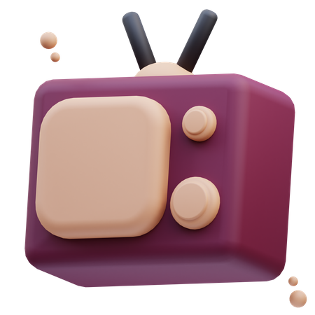 Old Tv  3D Icon