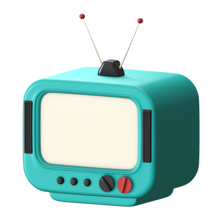 Old TV  3D Icon