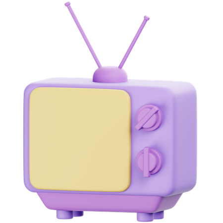 Old Tv  3D Icon