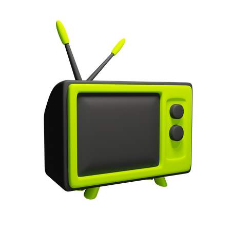 Old Tv 3D Icon