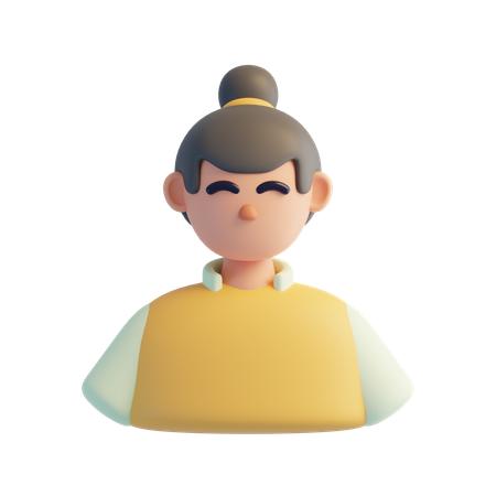 老婦人  3D Icon