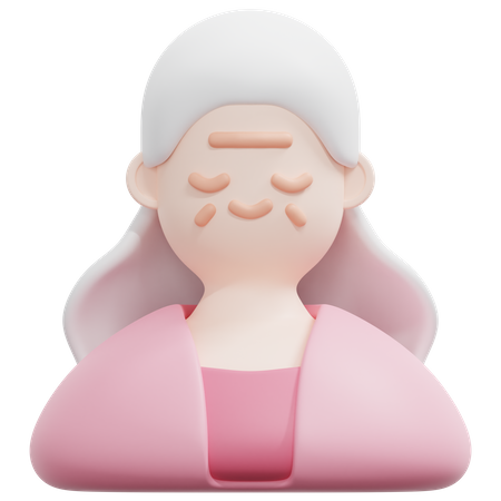 Old Woman  3D Icon