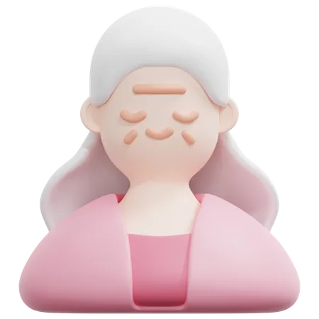 Old Woman  3D Icon