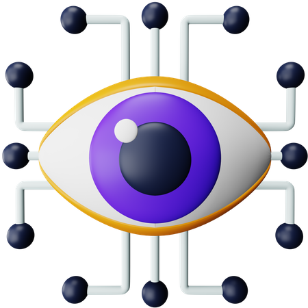 Olho cibernético  3D Icon