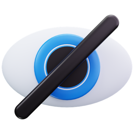 Olho escondido  3D Icon