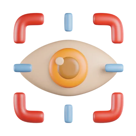 Olho visual  3D Icon