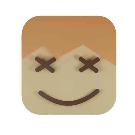 Olhos cruzados  3D Emoji