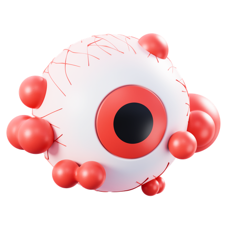 Olhos sangrentos  3D Icon