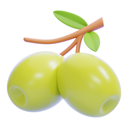 Olive  3D Icon