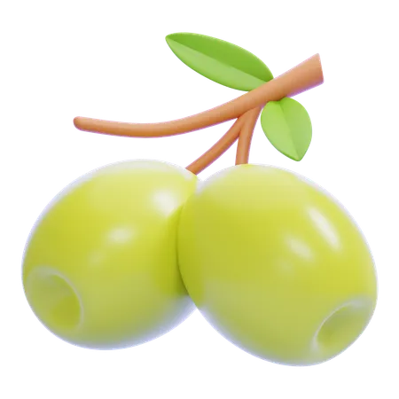 Olive  3D Icon